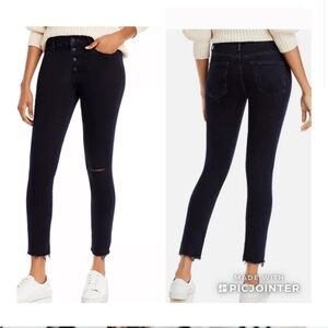 MOTHER The Pixie Ankle Fray Skinny Jeans - Holding Hands